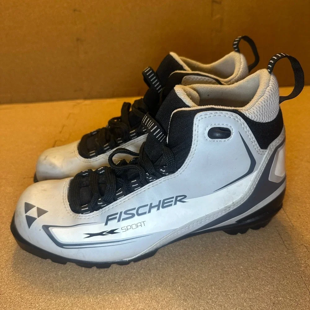 Fischer Sport‎ NNN Cross Country Ski Boots White Black EU 43 Mens 10 Womens 11.5